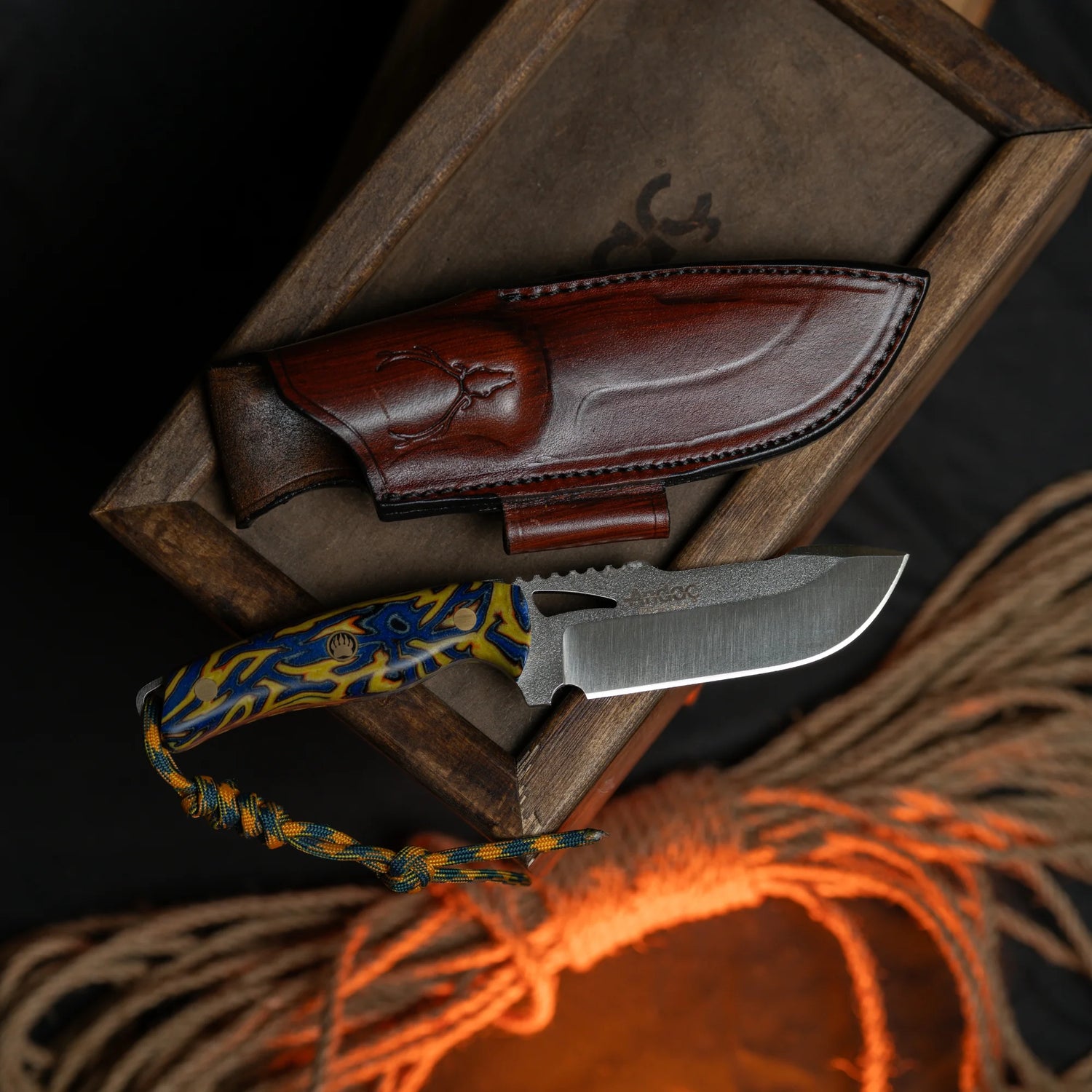 Falcon - Sarı Micarta Kabza