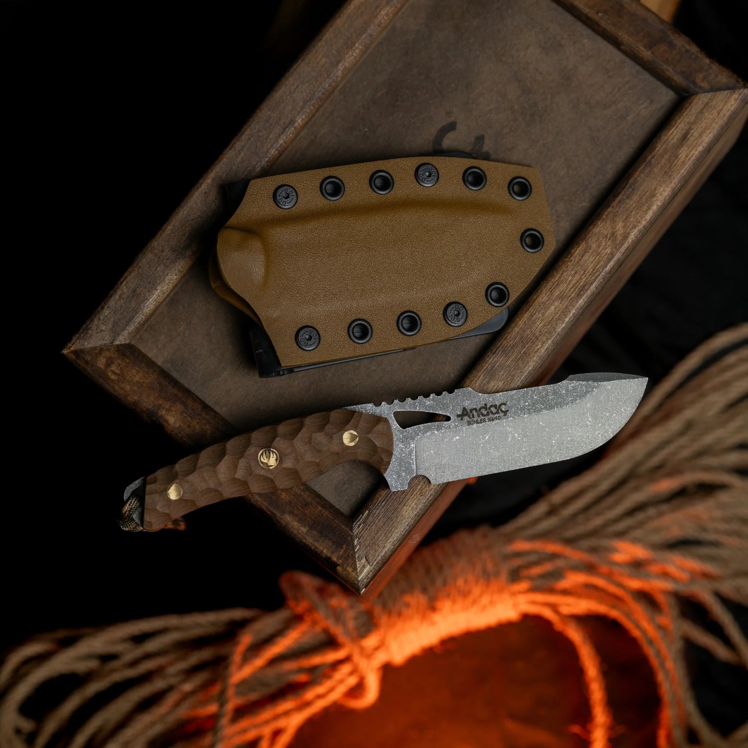 Falcon - Kahverengi Kompakt Kabza (Stonewash)