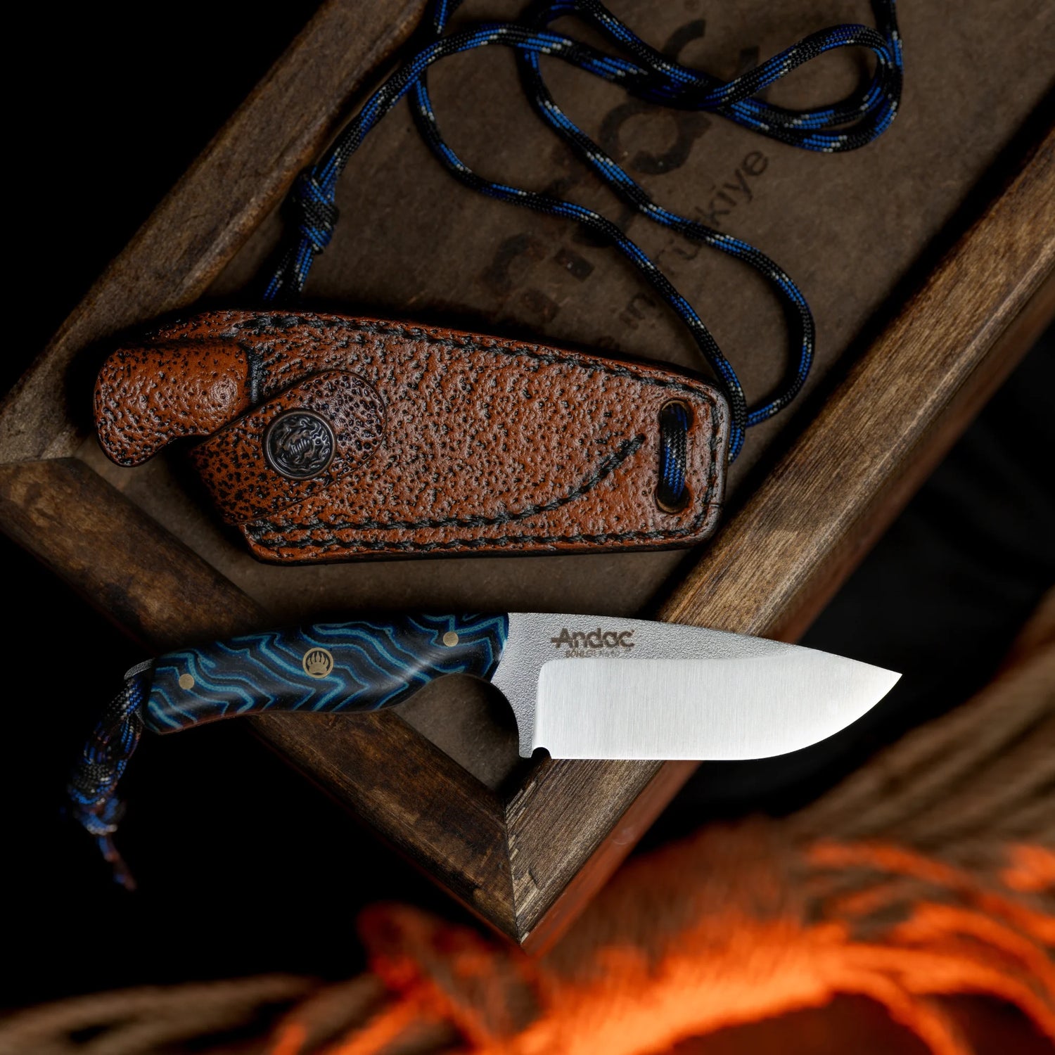 Robin - Mavi Micarta Kabza