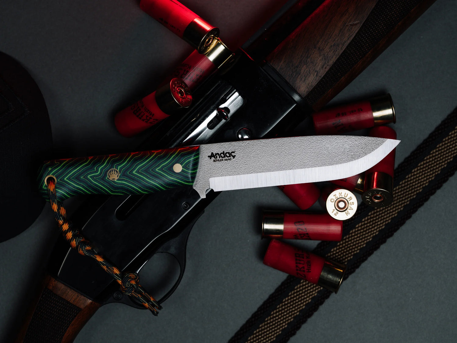 Ares Scandi - Yeşil Micarta Kabza