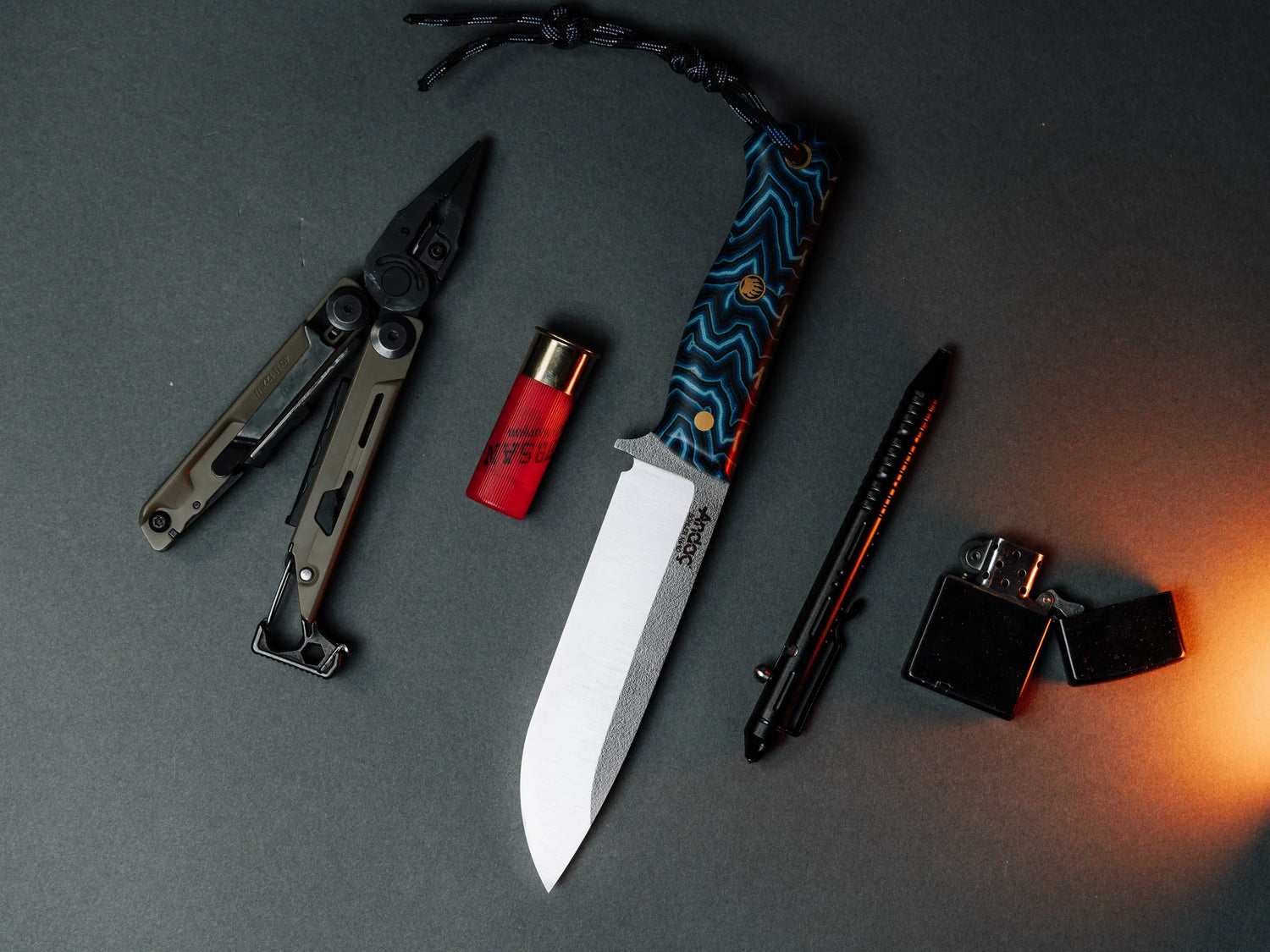 Ares - Mavi Micarta Kabza