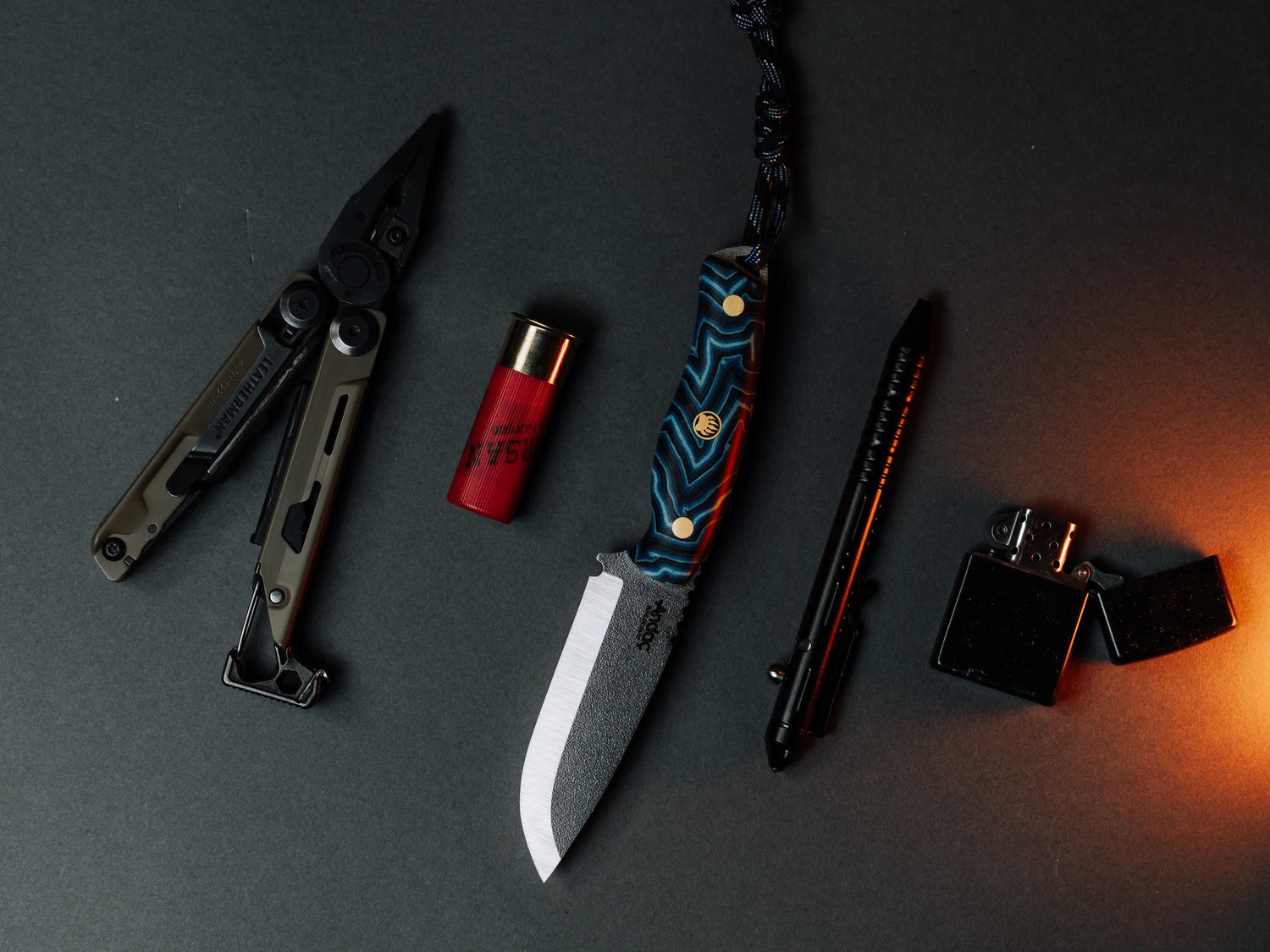 Aurora Scandi - Mavi Micarta Kabza