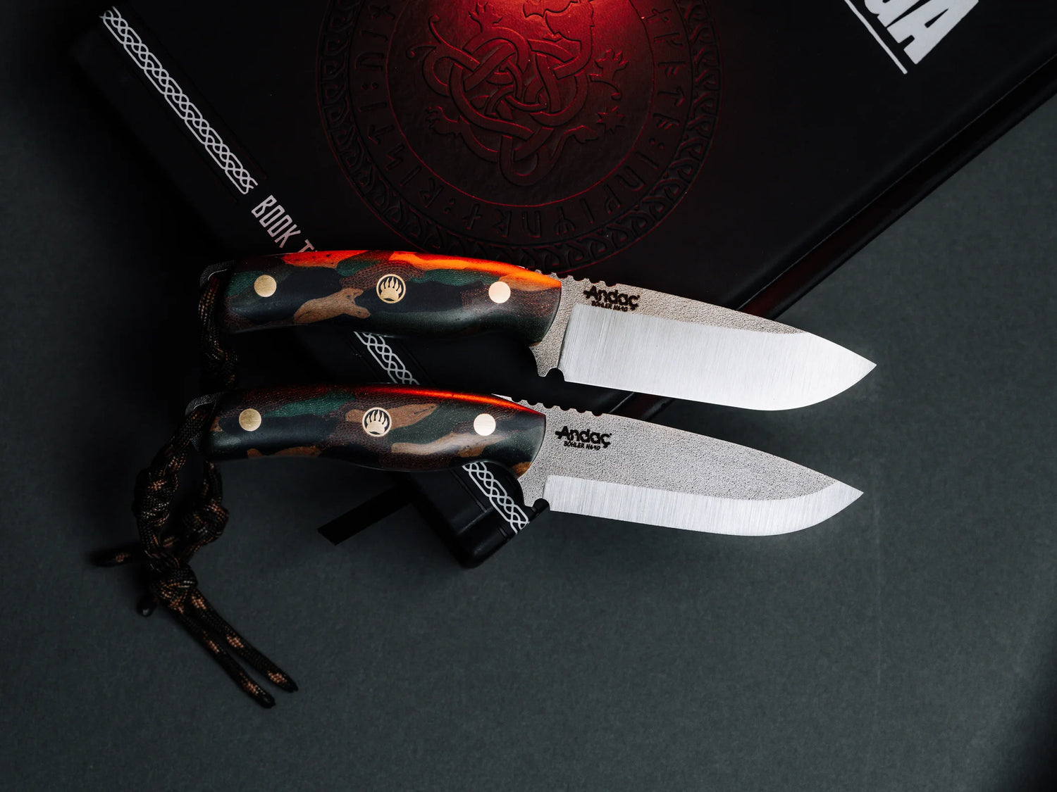 Aurora Scandi - Kamuflaj Micarta Kabza