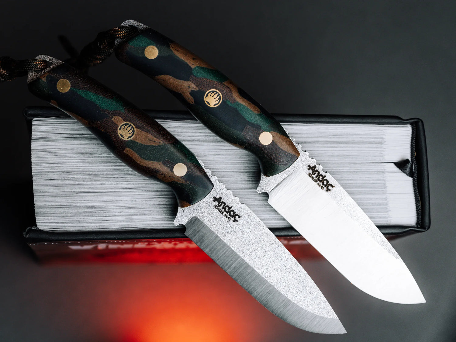 Aurora Scandi - Kamuflaj Micarta Kabza