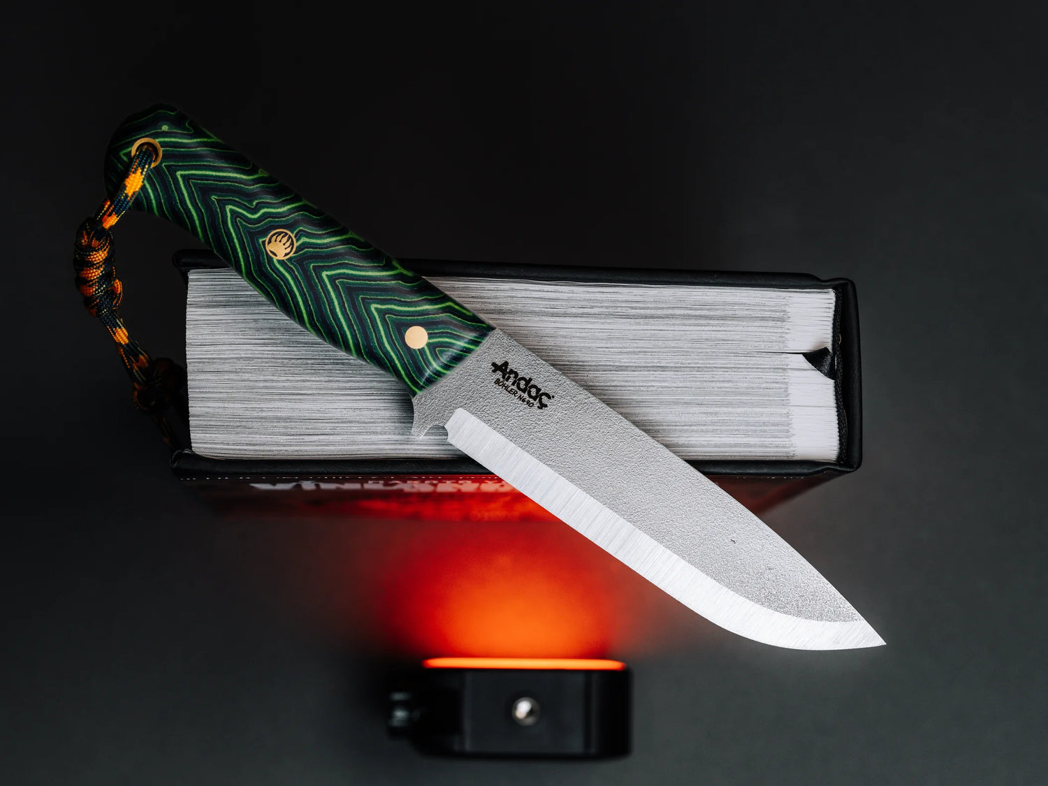 Ares Scandi - Yeşil Micarta Kabza