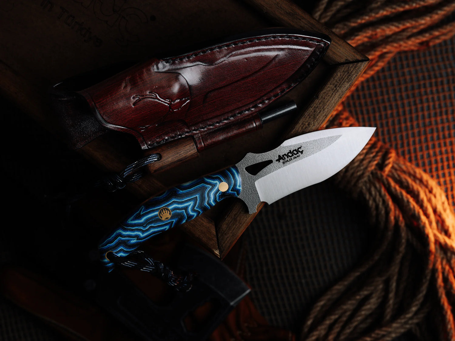 Hawk - Mavi Micarta Kabza