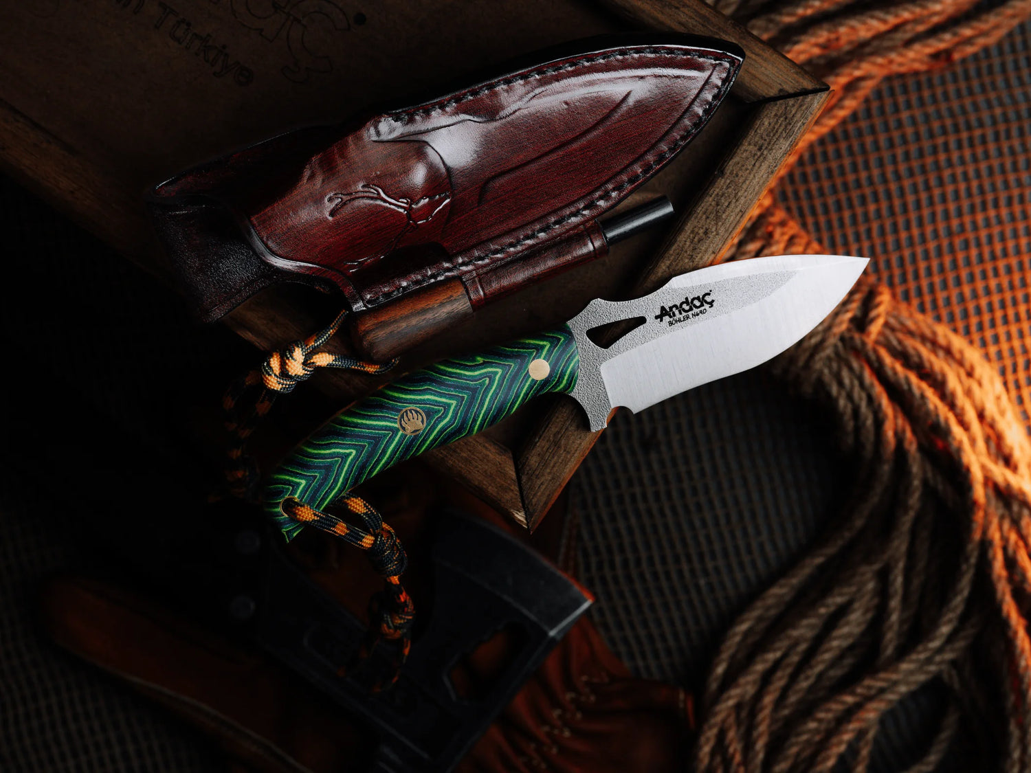 Hawk - Yeşil Micarta Kabza