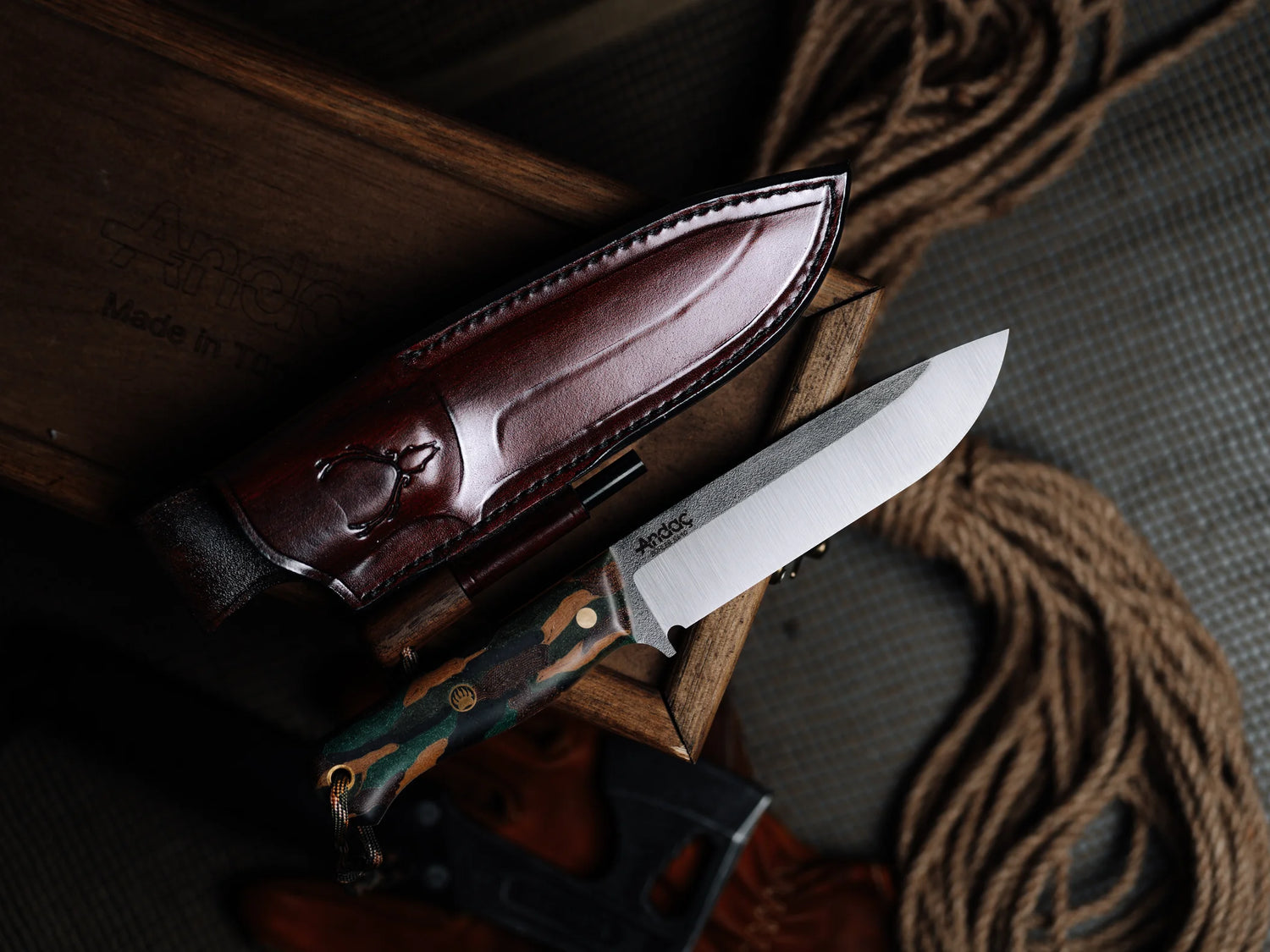 Ares - Kamuflaj Micarta Kabza