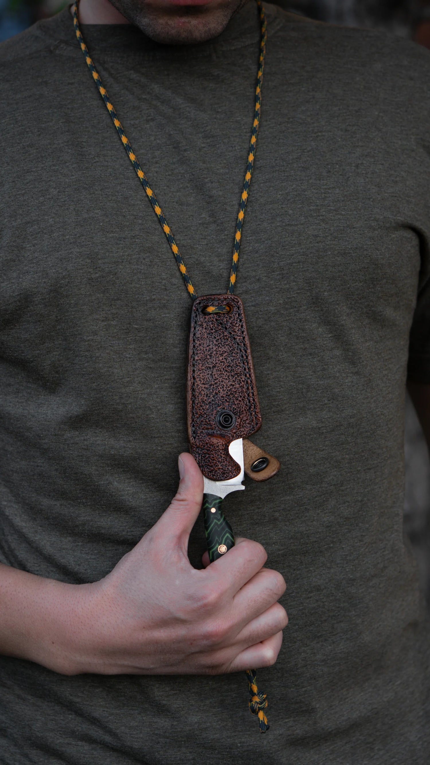 Robin - Yeşil Micarta Kabza