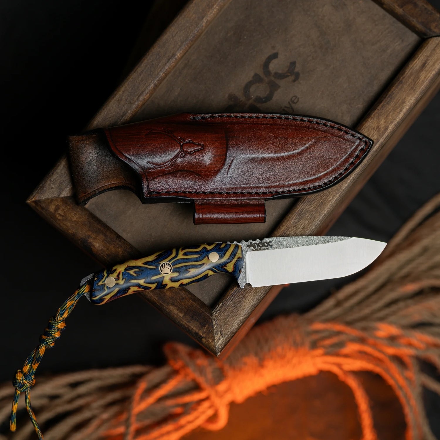 Aurora - Sarı Micarta Kabza