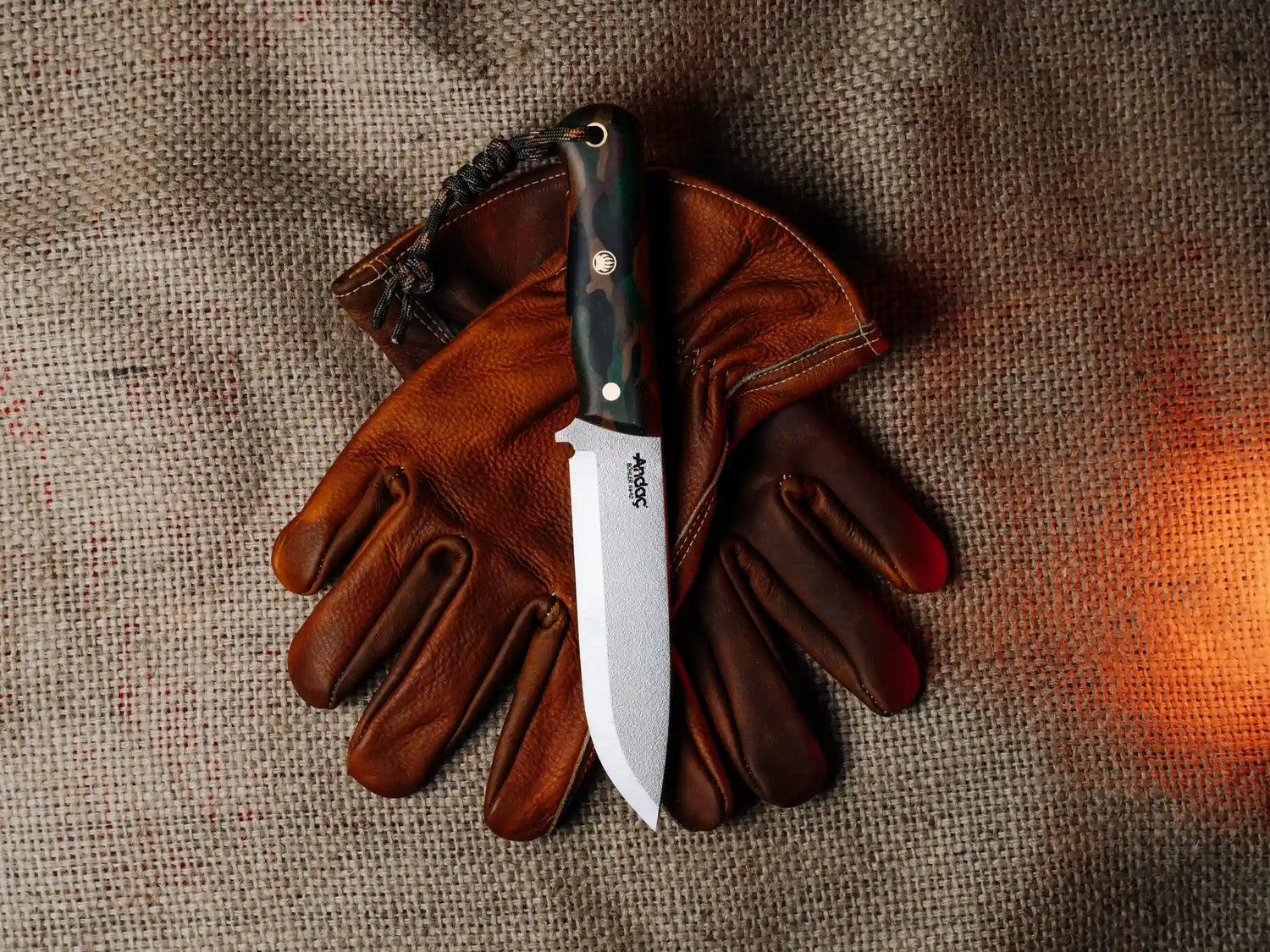 Ares Scandi - Kamuflaj Micarta Kabza