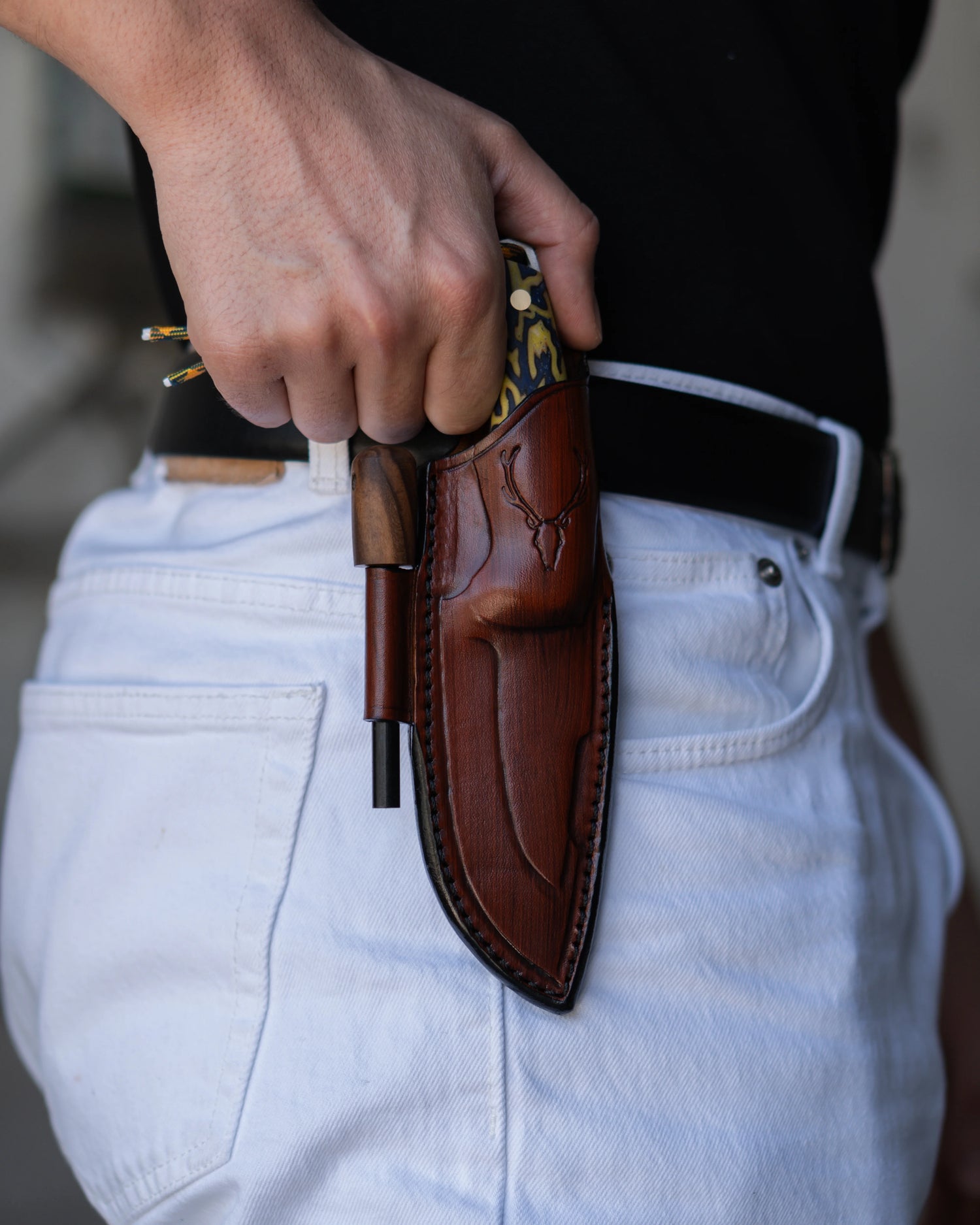 Falcon - Sarı Micarta Kabza