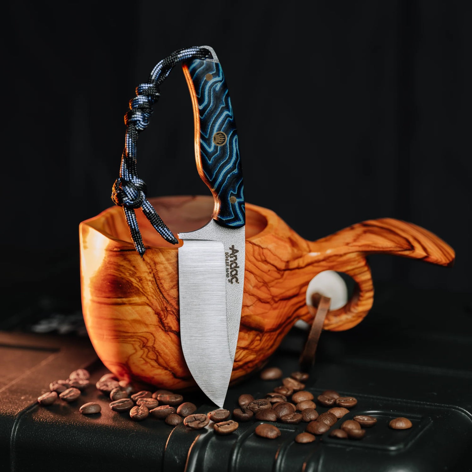 Robin - Mavi Micarta Kabza