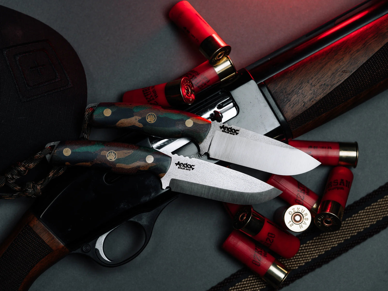 Aurora Scandi - Kamuflaj Micarta Kabza