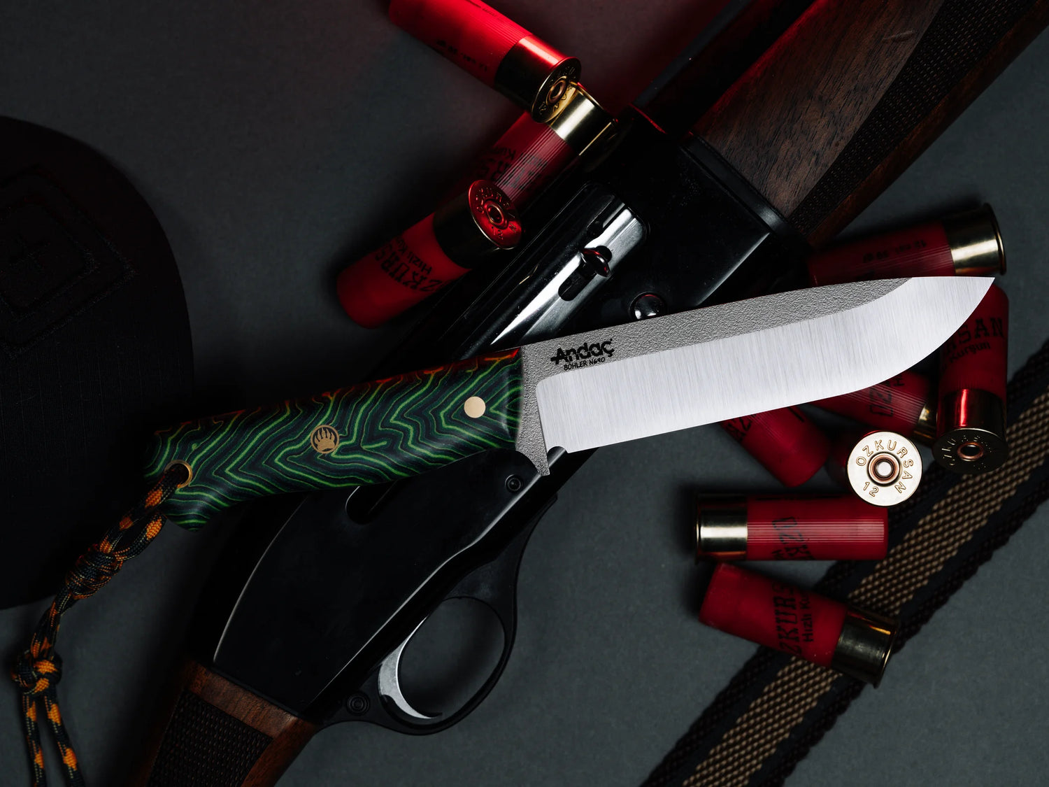 Ares - Yeşil Micarta Kabza