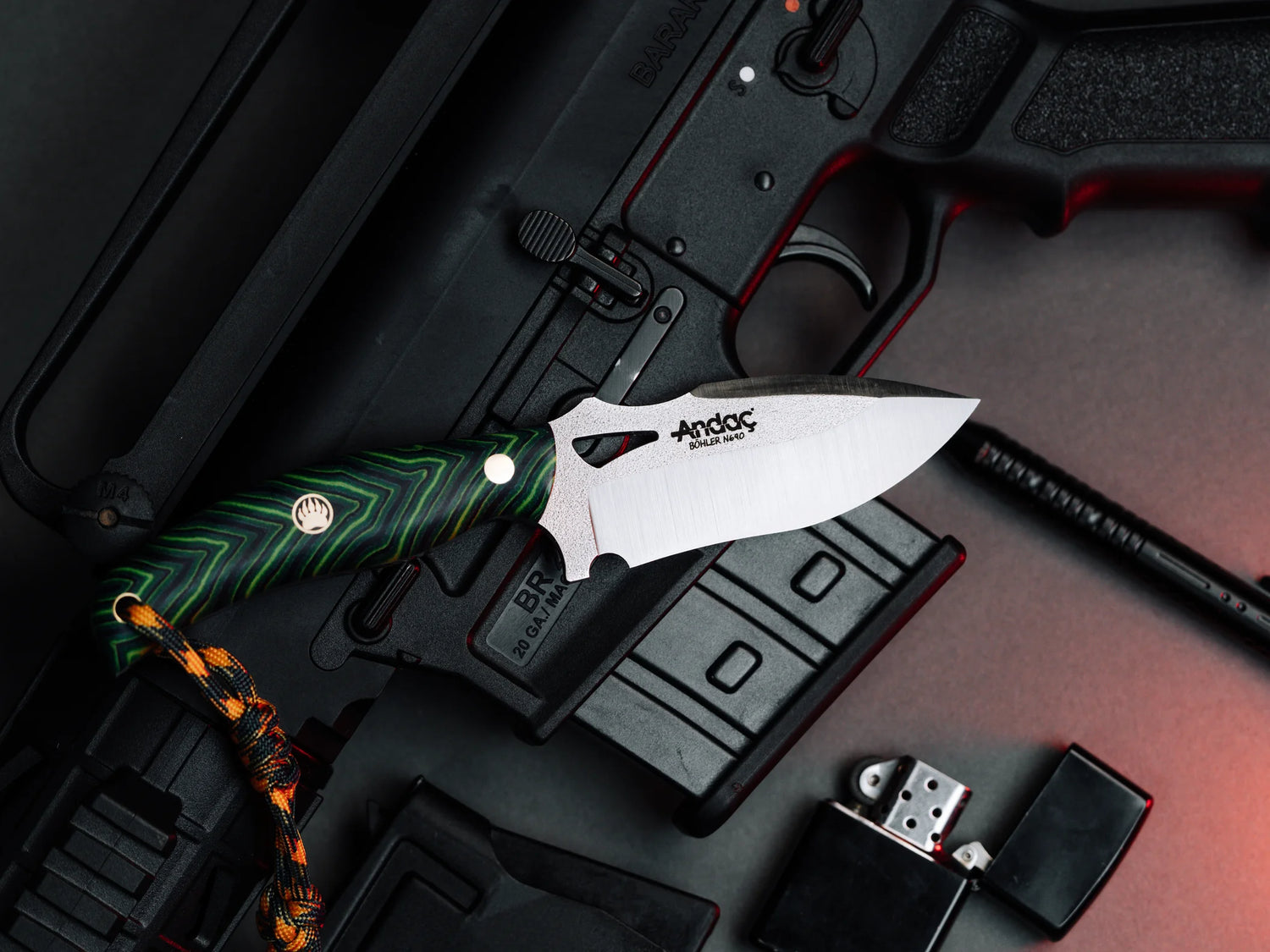 Hawk - Yeşil Micarta Kabza