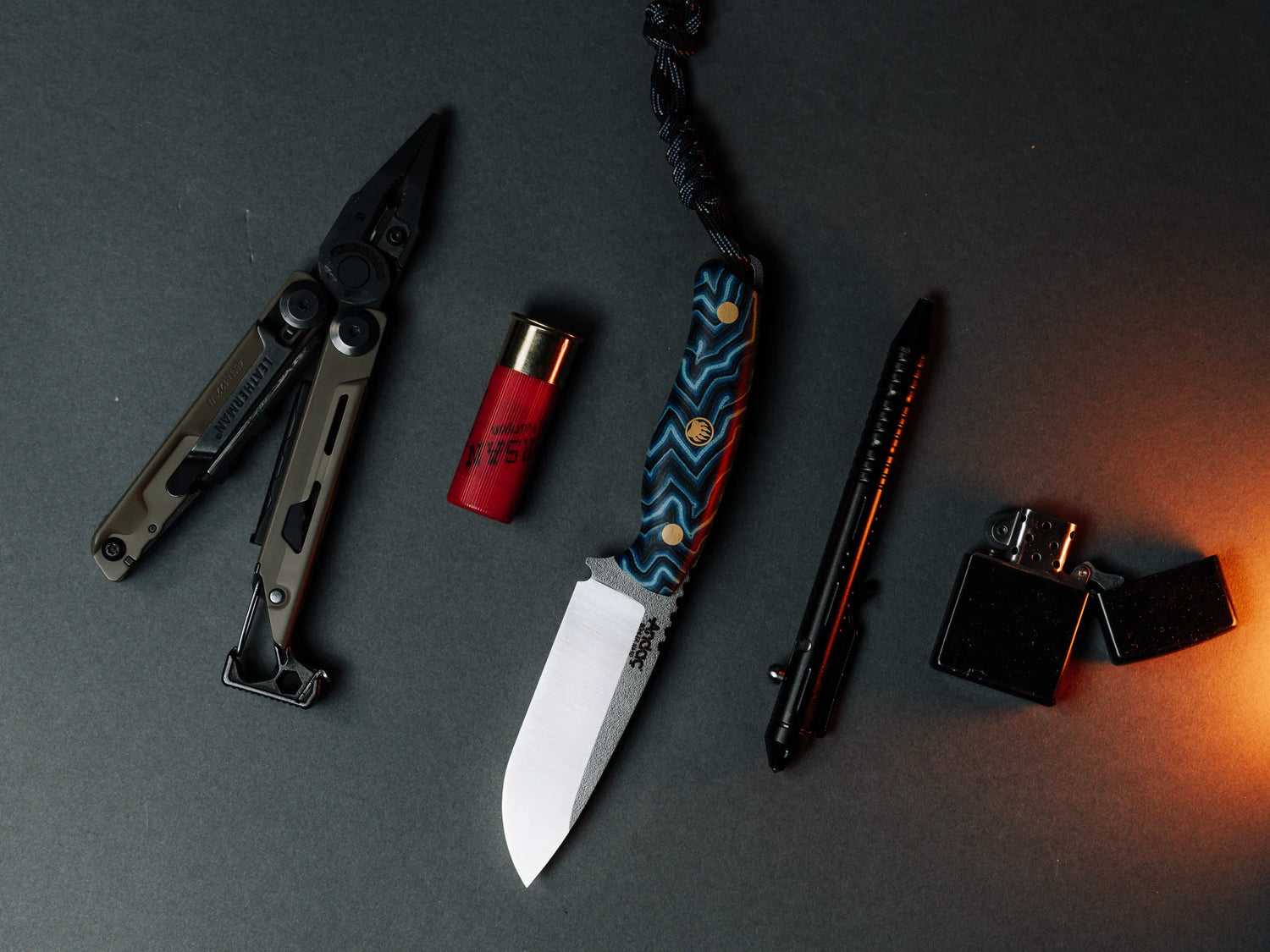 Aurora - Mavi Micarta Kabza