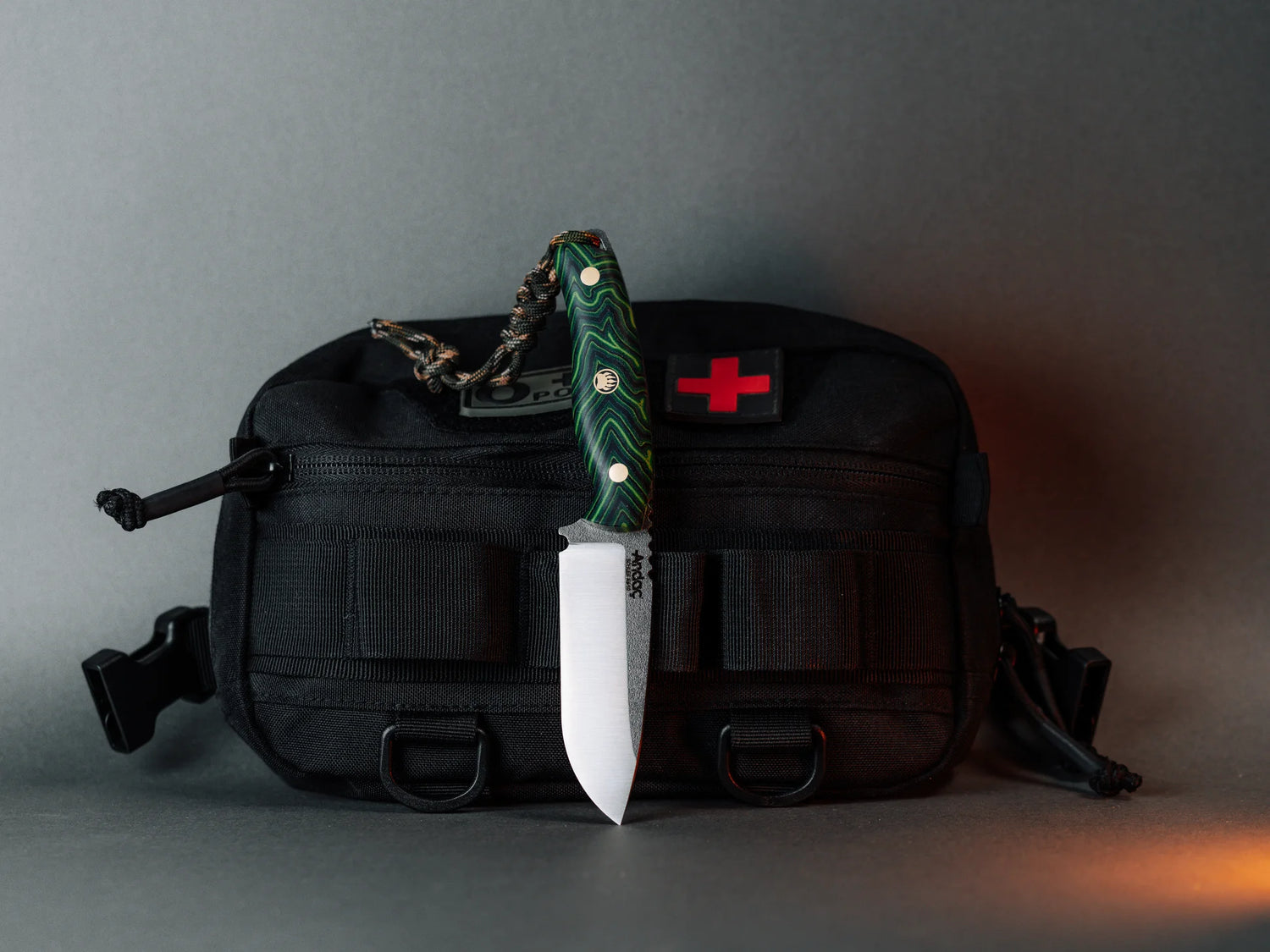 Aurora - Yeşil Micarta Kabza
