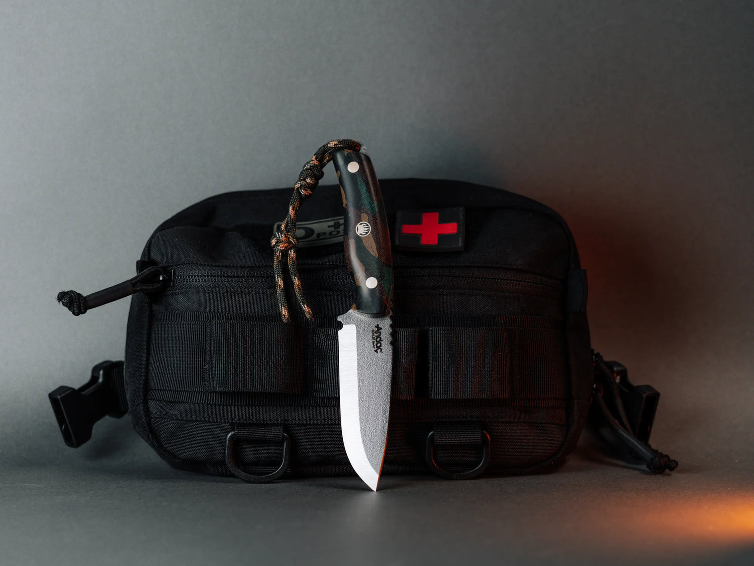 Aurora Scandi - Kamuflaj Micarta Kabza