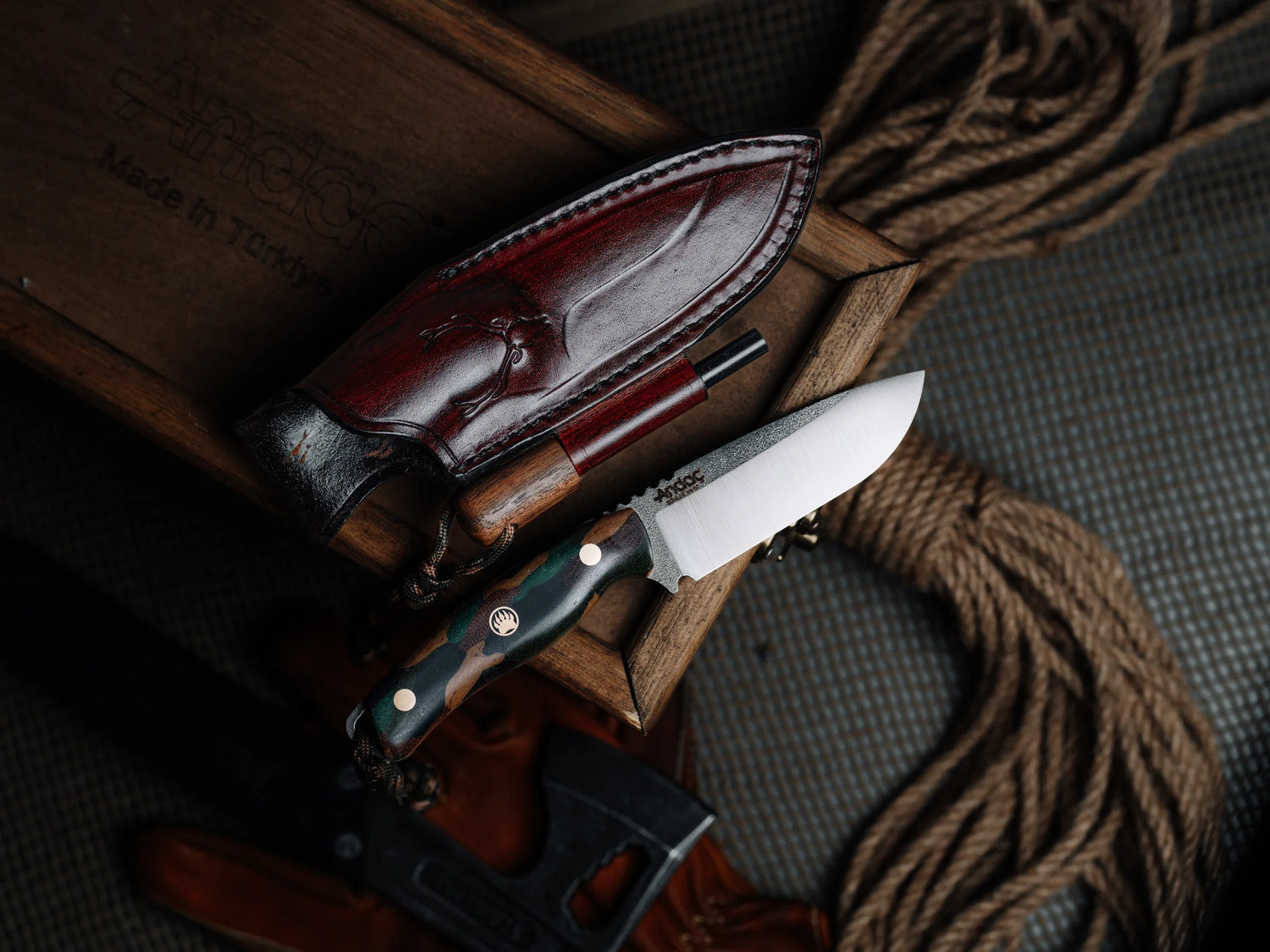 Aurora - Kamuflaj Micarta Kabza