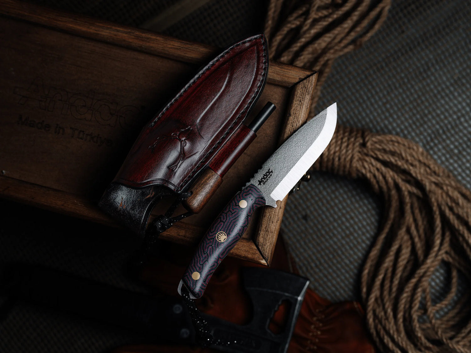 Aurora Scandi - Mor Micarta Kabza