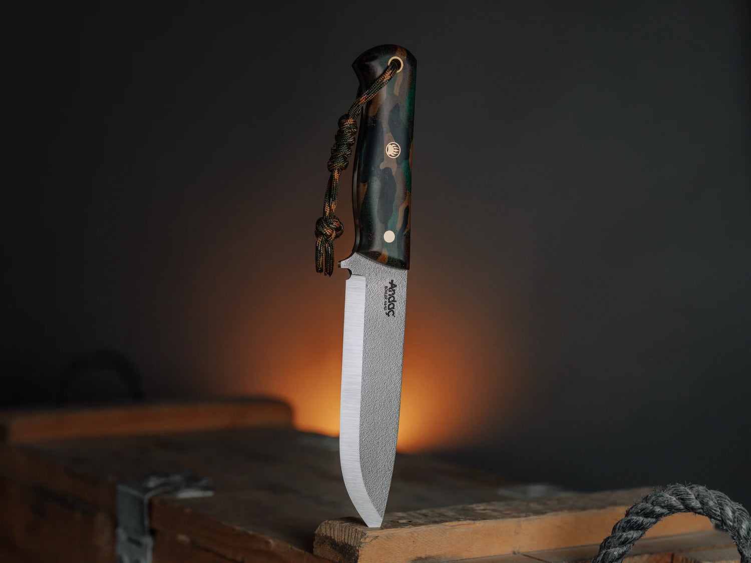 Ares Scandi - Kamuflaj Micarta Kabza