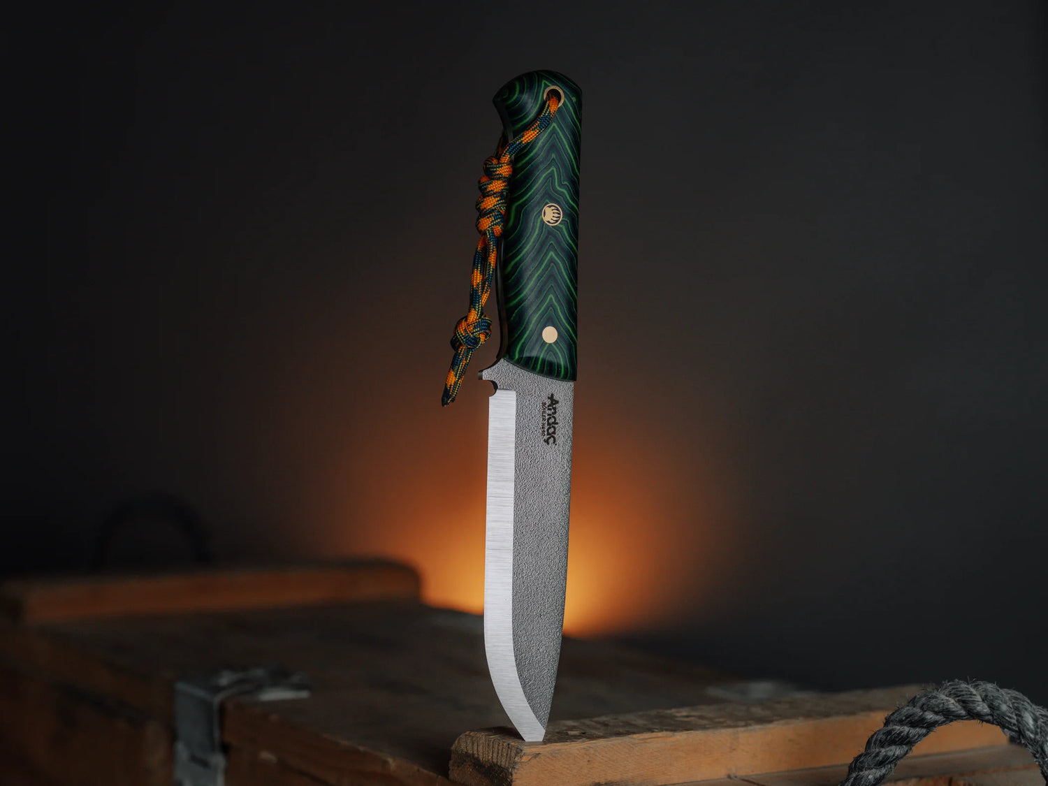 Ares Scandi - Yeşil Micarta Kabza