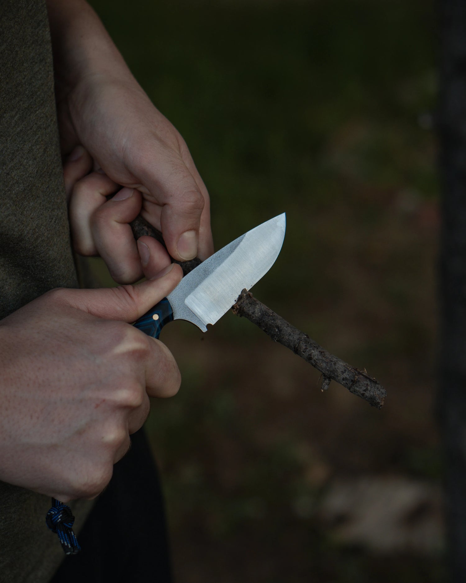Robin - Mavi Micarta Kabza