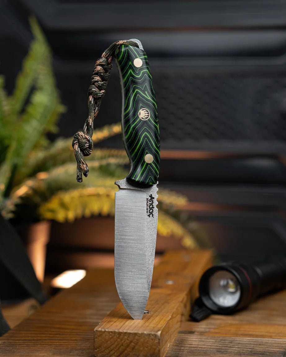 Aurora - Yeşil Micarta Kabza