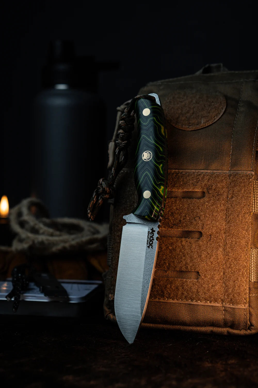 Aurora - Yeşil Micarta Kabza
