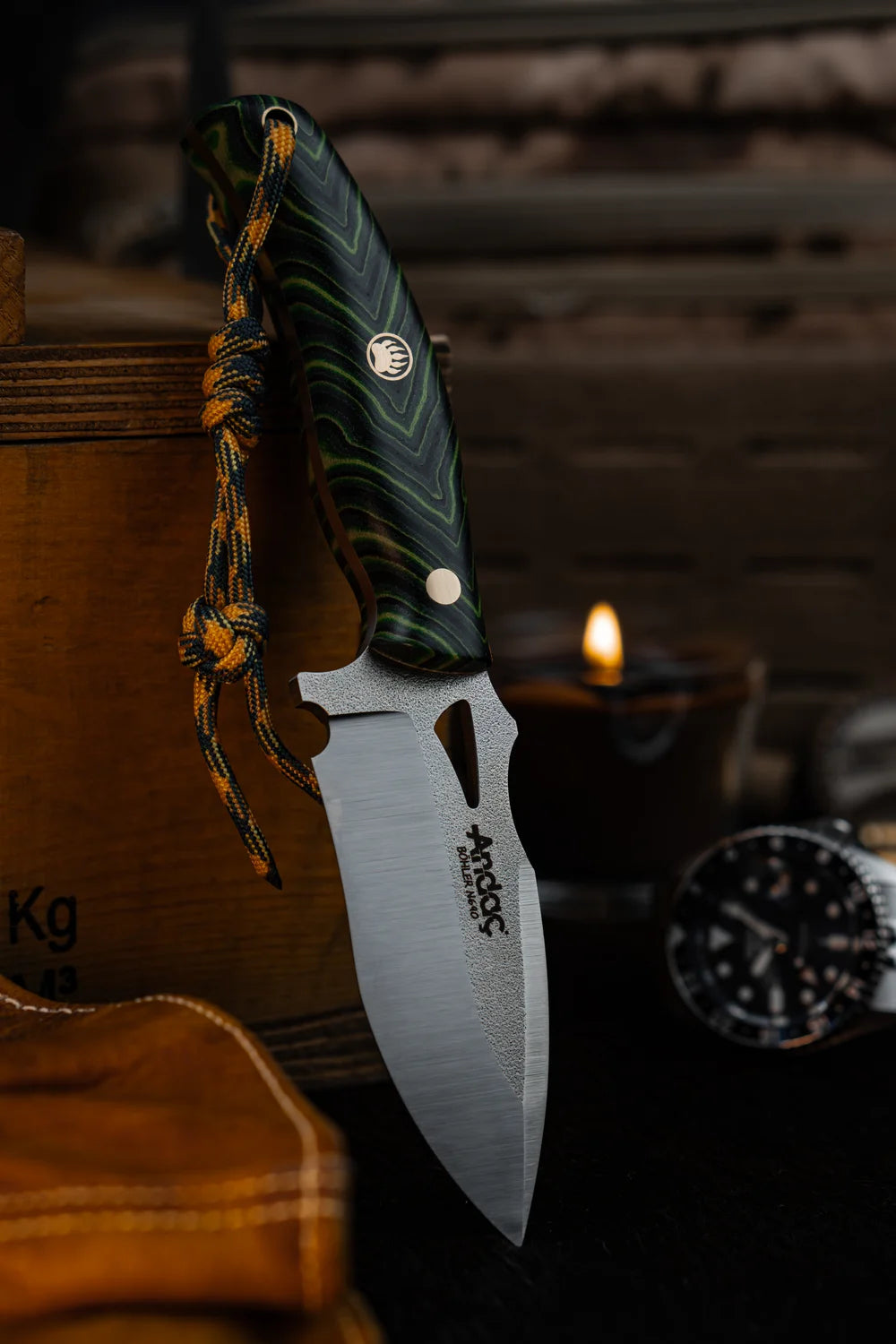 Hawk - Yeşil Micarta Kabza