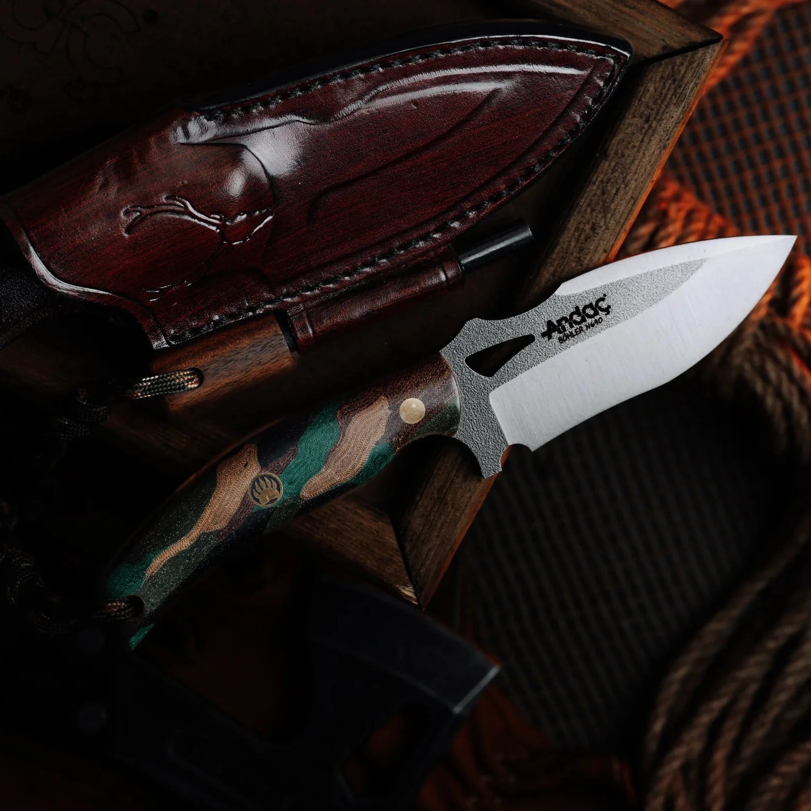 Hawk - Kamuflaj Micarta Kabza – Andaç Bıçak